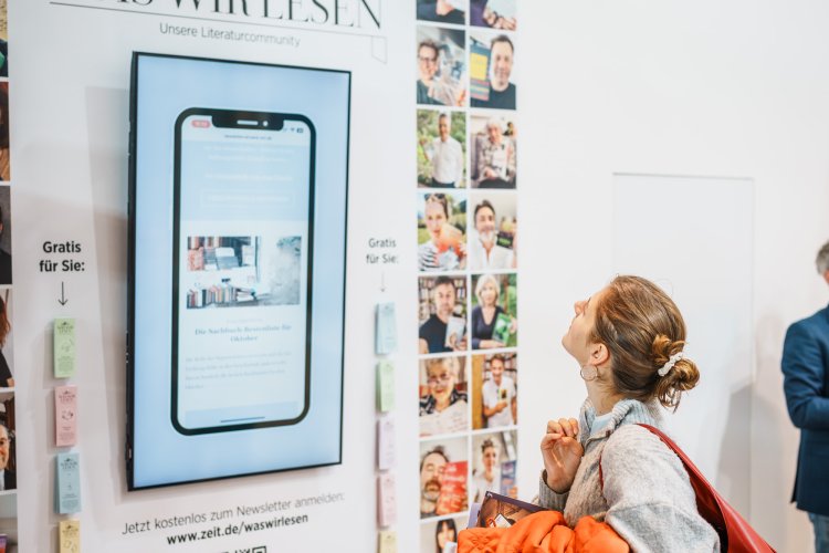 ZEIT-Stand auf der Frankfurter Buchmesse